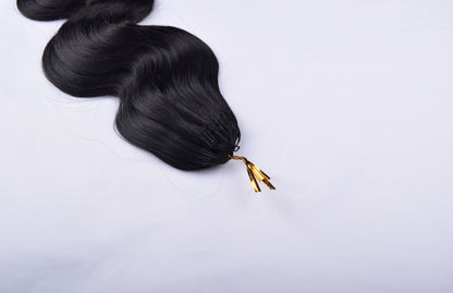 Body Wave Feather Crochet Human Hair Reusable