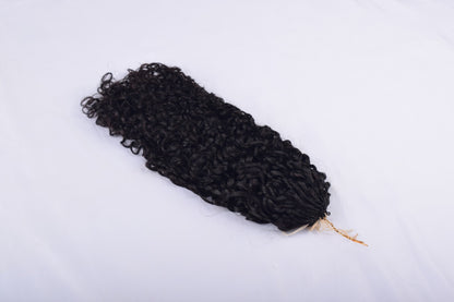 Cambodian Pixie Curly  feather crochet human hair Reusable