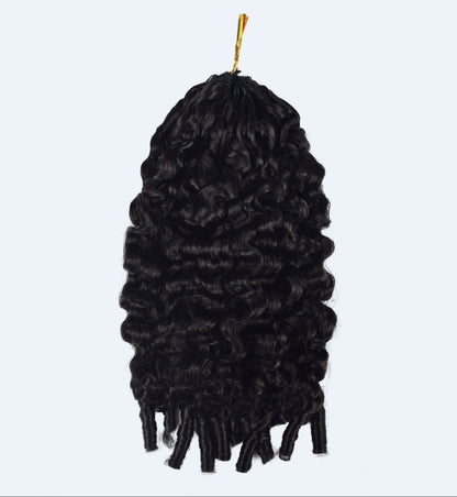 Burmese Curly feather crochet human hair Reusable