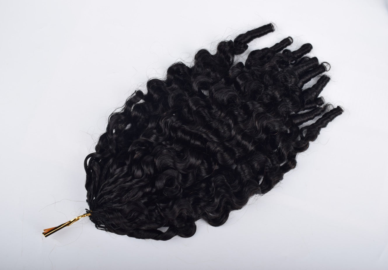 Burmese Curly feather crochet human hair Reusable