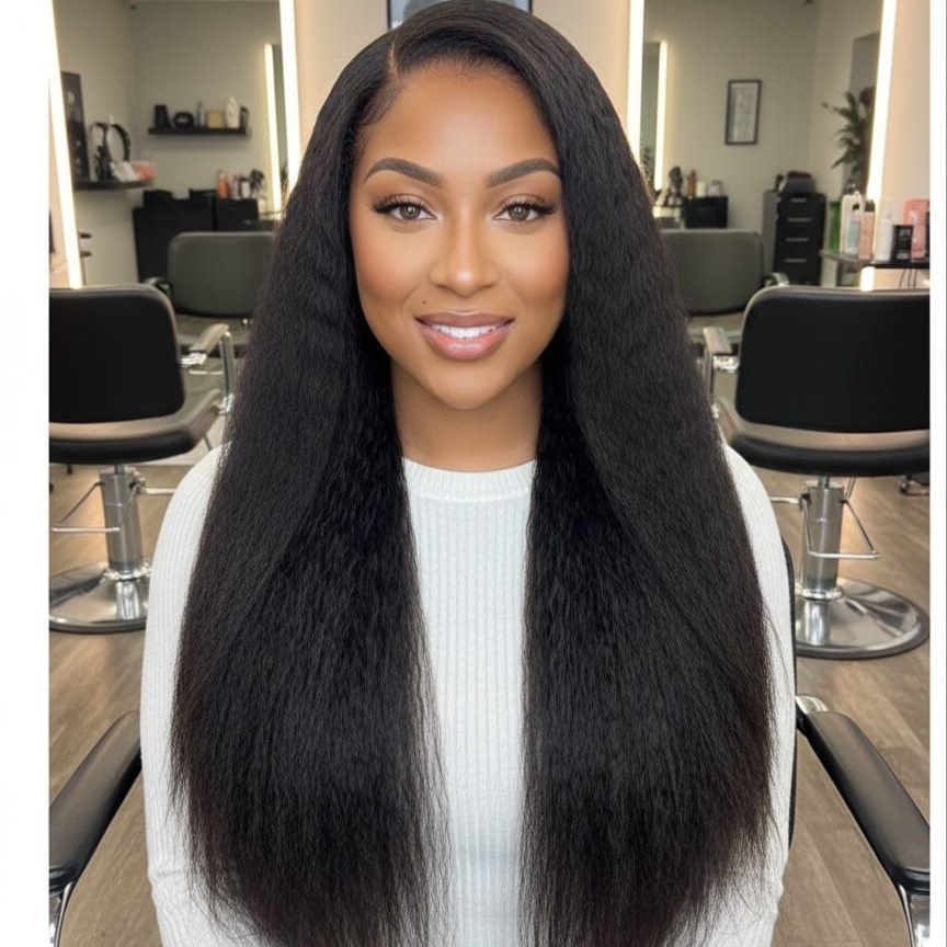 Kinky Straight Crochet Human Hair – Reusable