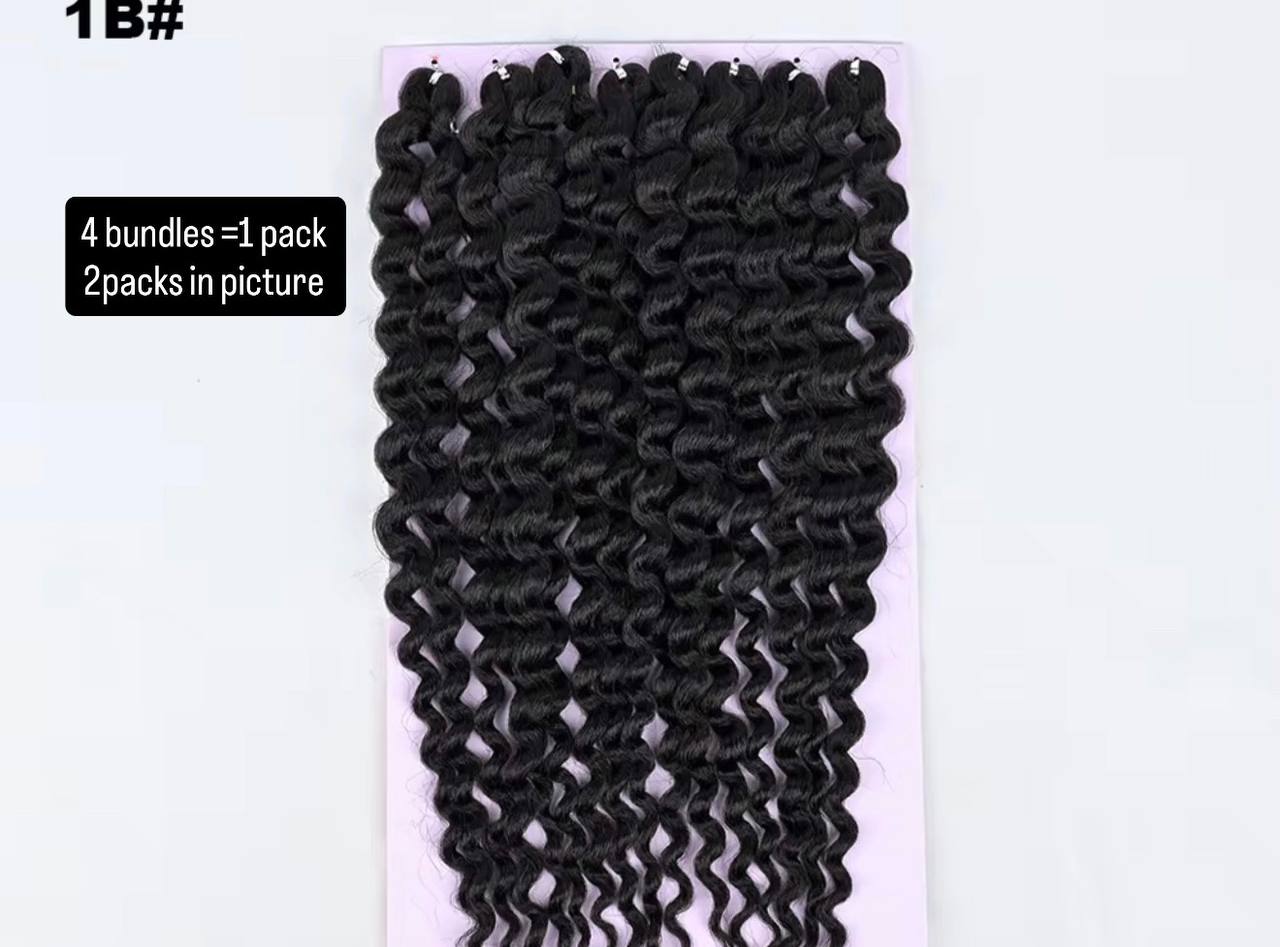 Beach Wave Premium Synthetic Fibre Crochet Hair